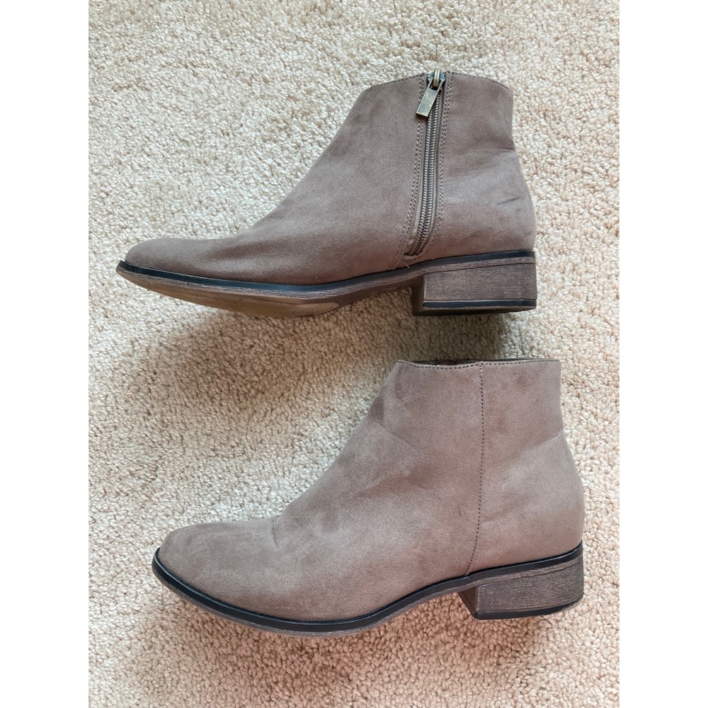Bamboo Taupe Ankle Boots